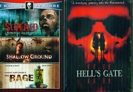 Hell&#39;s GATE-Rage-Severed-Shallow Ground New 4 Film 2DVD - £11.74 GBP