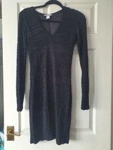 Bodycon size 8 pencil dress long sleeve v neck H&amp;m pencil wiggle dress - £5.83 GBP