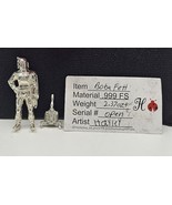 Hayleybug Mint &quot;Boba Fett&quot; 2.37oz 999 Silver Star Wars Art Figure Invest - $4,177.96 MXN