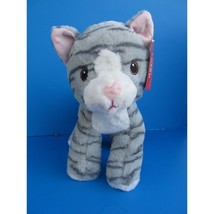 PetSmart Lucky Plush Gray &amp; White Cat Stuffed Animal Toy 12&quot; No Scarf w/Tag - £8.48 GBP