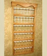 Wall Mounted Spice Rack - &quot; Americana Farmhouse&quot; Spice Rack - £159.83 GBP