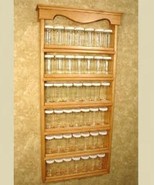 Wall Mounted Spice Rack - &quot; Americana Farmhouse&quot; Spice Rack - £156.32 GBP