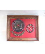 MALTESE CROSS MARK: Fire Fighter Clock 11.5X14.5 FRAME  - £58.49 GBP