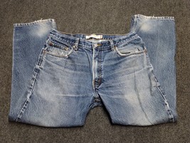 Levi Jeans Men 36x30 Blue 505 Regular Fit Straight Leg Casual Work Denim Pants - £18.10 GBP