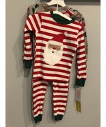 Carters Just One You 4 Piece Santa Sleeper Holiday Pajamas Sz 2T Red (2 ... - £15.52 GBP
