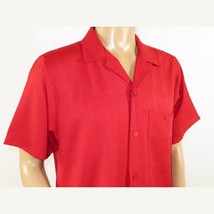 Men 2pc Walking Leisure Suit Short Sleeves By DREAMS 256-08 Solid Red image 6