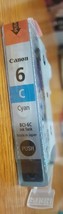 Genuine BCI-6 New Sealed Cyan Canon Printer Ink Cartridge Tank  - $9.90