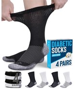 Doctor&#39;s Select Grey Heel/Toe 2 Black / 2 White Diabetic Socks for Peopl... - $23.09 CAD