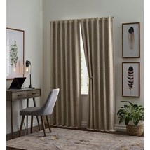 Allen + Roth 84-in Cream Blackout Thermal Lined Back Tab Single Curtain Panel - £22.15 GBP