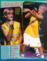Aaron Carter - singer - 11" x 8" Teen Magazine Pinup Mini-Poster Clippin... - $4.94