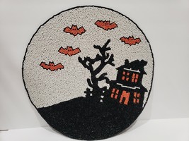 (1) Cynthia Rowley Halloween Haunted House Beaded Placemat Charger - £23.34 GBP