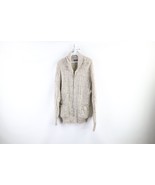Vintage 70s Pendleton Mens L Chunky Wool Ribbed Knit Shawl Cardigan Sweater USA - $210.34