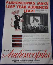 Motion Picture Herald MGM’s Audiosopiks Advertisement 1938 - $3.99