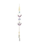 Venusorn Natural Crystal Flower Chains Purple - Window Décor Sun Catchers - €3,05 EUR
