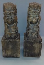 Vintage pair of Chinese Foo Dog Statues - £94.42 GBP