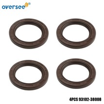 4PCS 93102-38008 Oil Seal For Yamaha Outboard 4T F115 68V-12223-00 38*52... - £35.39 GBP