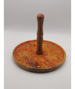 Handcrafted Floral Design Wooden Stand; Bangle, String Ball, Egg Cup - $70.63 CAD