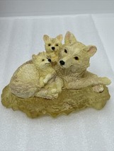 Vintage 1998 Carlton Cards Snugglin Season Wolves Ornament Nature’s Collection - $9.49