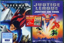 Superman Justice League On Trial-Returns New 2DVD+COMIC - £14.06 GBP