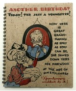 Vtg Hallmark Birthday Greeting Card Booklet Hillbilly Comic by Ruth Larson  - $16.78
