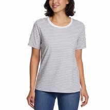 Ella Moss Womens Ultra Soft Perfect Tee, 1-Pack Size XX-Large Color Gray/White - £31.13 GBP
