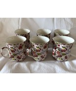 Formalities by Baum Bros Coffee Mugs Set of 6 Vintage Floral Chintz Mult... - €42,75 EUR