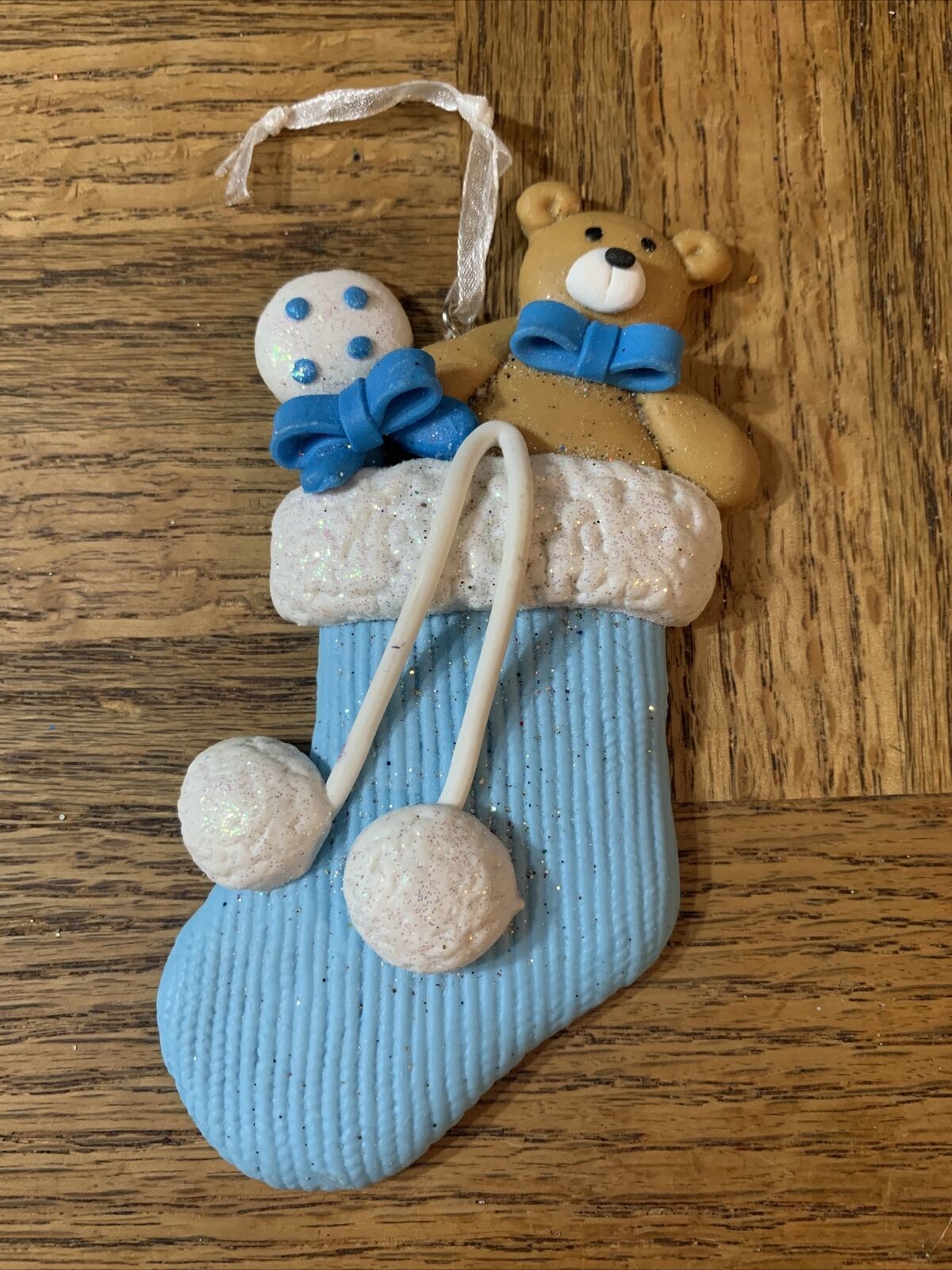 Baby Boy Christmas Ornament - $7.47