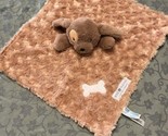 Kids Preferred Brown Puppy Dog Security Blanket Minky Soft plush baby lo... - £10.85 GBP