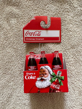Coca Cola 6 Pack Bottles Share a Coke Christmas Tree Ornament New - £15.97 GBP