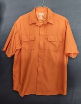 Duluth Trading Mens L/T Fishing Outdoor Button Down Up Vented Short Slee... - $21.95