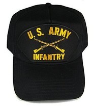 Us Army Infantry W/ Crossed Rifles Branch Insignia Hat Cap Veteran 11B Grunt - £18.01 GBP