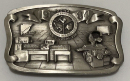 HCWA  Hesston Local 228 Vintage 1984 Siskiyou belt buckle - £16.58 GBP