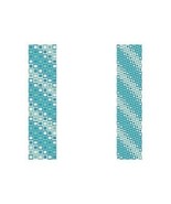 2 Loom Bead Patterns - Oceans Squared Cuff Bracelets, 2 Variations For 1... - $5.47 CAD