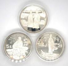 1987 Silver China 5 Yuan 3 of 4 Historical Figures Series II Proof Coin Set - $148.49 1987 Silver China 5 Yuan 3 of 4 Historical Figures Series II Proof Coin Set - $148.49