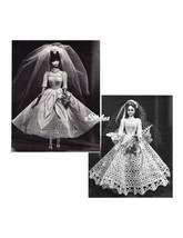 1960s Bridal Dresses for Barbie Doll 11 1/2 - 2 Crochet patterns (PDF 8435) - £3.19 GBP