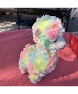 TY Beanie Baby 6&quot; Lola the Rainbow Llama Plush Stuffed Animal NWT - £9.04 GBP