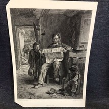&quot;Kept In&quot; Steel Engraving Late 1880s Selmar Hess Publishing New York 8&quot;x12&quot; - £7.84 GBP