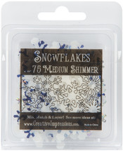 Medium Shimmer Snowflakes 1.25&quot; 75/Pkg  - £5.86 GBP