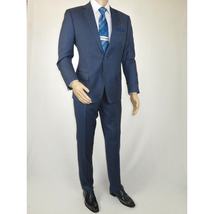 Men's Suit by Giorgio Cosani Textured Wool/Cashmere Blend 901-19 Blue 52 Long image 6
