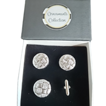 Blanket Pin Number Holder Horse Show Number Set Silver Basketweave image 2