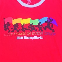 2019 Walt Disney World Red Love Comes In Every Color LGBTQIA Pride T-Shirt Sz XL - $21.29