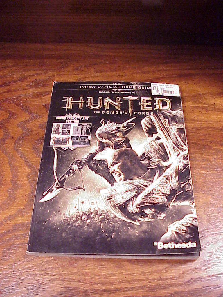 Hunter, The Demon's Forge Strategy Guide Book for Xbox 360, PS3, PC Platforms - $11.95