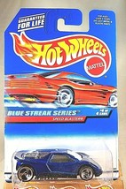 1997 Hot Wheels #576 Blue Streak Series 4/4 SPEED BLASTER Blue w/3Sp RedLineCard - $9.00