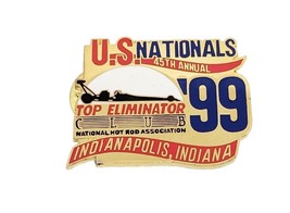 NHRA US Nationals Indianapolis 45th Annual 1999 Top Eliminator Club Hat Pin - $9.89
