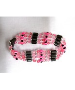 33" NEON PINK EVIL EYE & MAGNETIC HEMATITE BEAD STRAND WRAP BRACELET NEC... - €6,00 EUR 33" NEON PINK EVIL EYE & MAGNETIC HEMATITE BEAD STRAND WRAP BRACELET NEC... - €6,00 EUR
