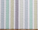 Seersucker Plisse&#39; Stripes Yellow Mint Blue Lavender White Fabric BTY D4... - $6.99