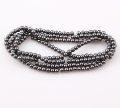 4mm MAGNETIC Hematite Round Beads (+/- 100) - $2.67