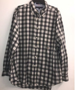 Vintage Tommy Hilfiger Flannel Men&#39;s XLPlaid Long Sleeve Button Front Shirt - £7.08 GBP