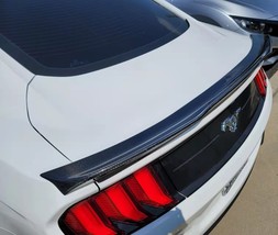 Real Carbon Fiber Rear Trunk Spoiler Wing S550 H Style For 15-20 Ford Mustang - $120.00