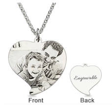 Personalized Photo Engraved Necklace - £49.30 GBP